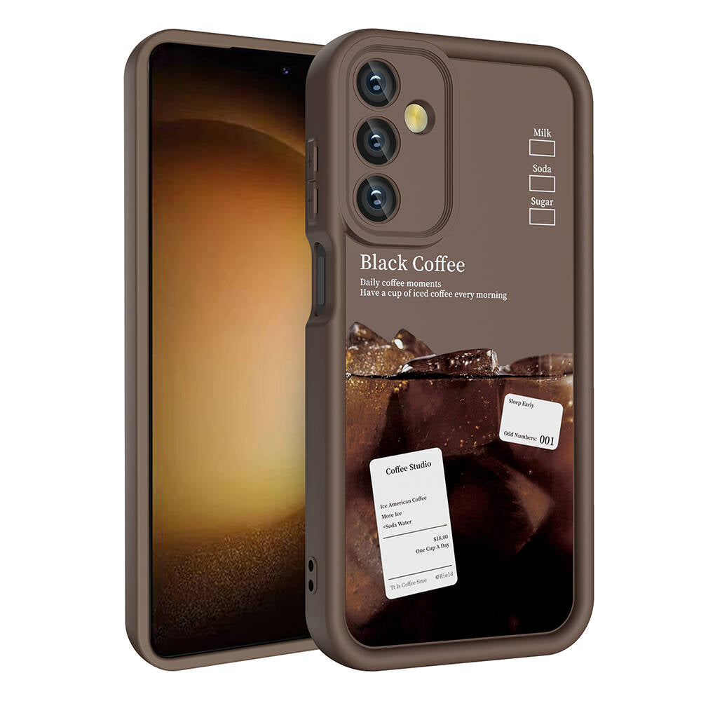 Galaxy A15 Kılıf Kamera Korumalı Baskılı Arka Yüzey Zore Klas Kapak Siyah