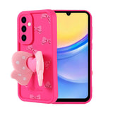 Galaxy A15 Kılıf Kamera Korumalı Figür Tasarımlı Zore Kapya Kapak Koyu Kahve