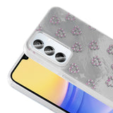 Galaxy A15 Kılıf Kamera Korumalı Figürlü Zore Ponti Silikon Kapak Lila