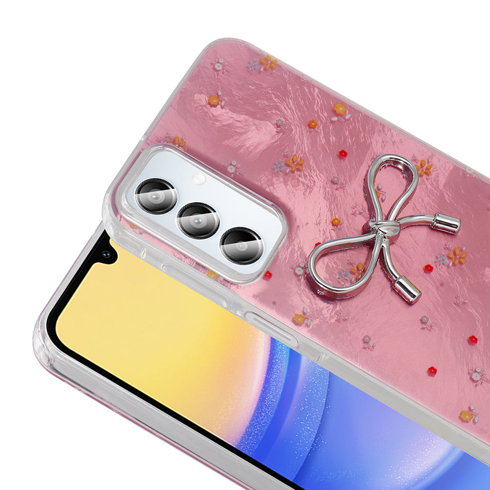 Galaxy A15 Kılıf Kamera Korumalı Figürlü Zore Ponti Silikon Kapak Beyaz
