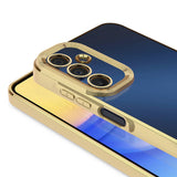 Galaxy A15 Kılıf Kamera Korumalı Logo Gösteren Zore Omega Kapak Sierra Mavi