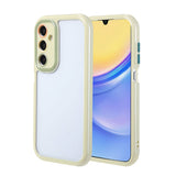 Galaxy A15 Kılıf Kamera Korumalı Renkli Kenar ve Çerçeve Tasarımlı Zore Vitamin Kapak Mürdüm