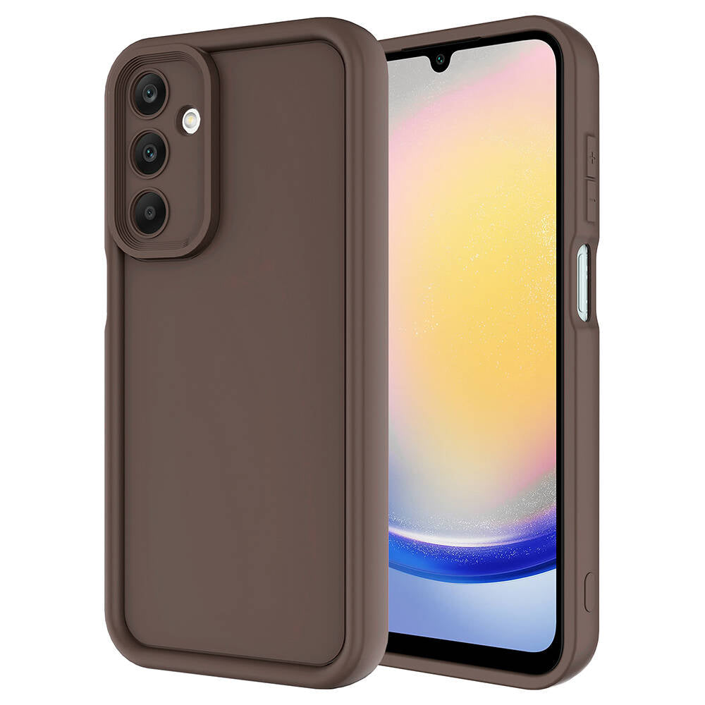 Galaxy A15 Kılıf Kamera Korumalı Zore Ananas Kapak Pembe Koyu
