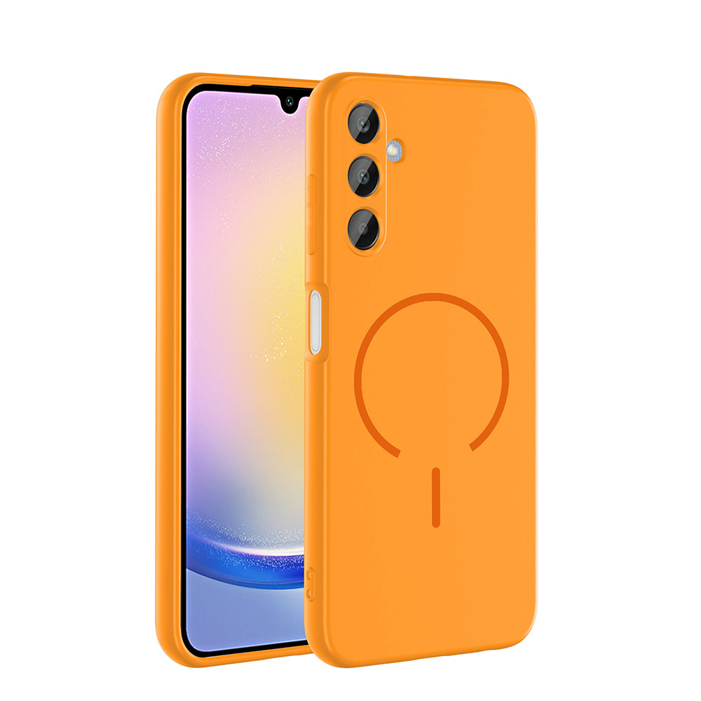 Galaxy A15 Kılıf M-safe Şarj Özellikli Zore Meta Kapak Lacivert