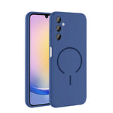 Galaxy A15 Kılıf M-safe Şarj Özellikli Zore Meta Kapak Lacivert