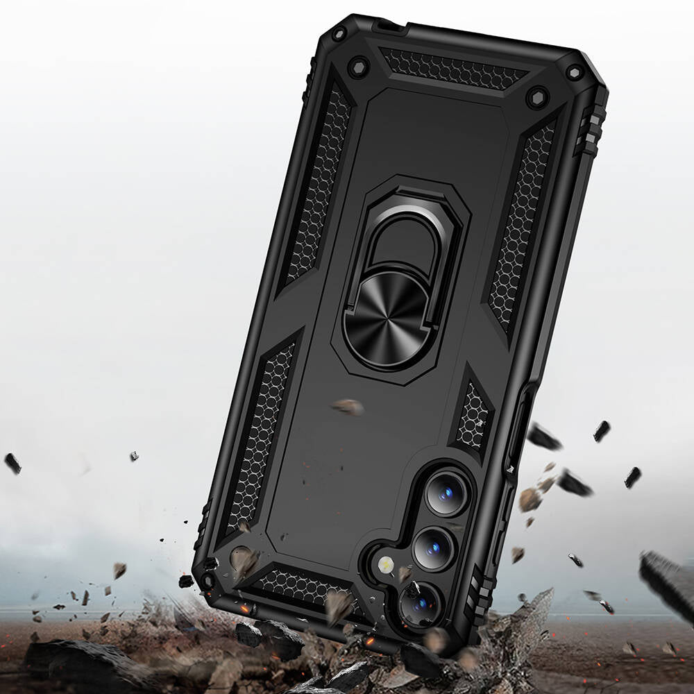 Galaxy A15 Kılıf Zore Vega Kapak Siyah