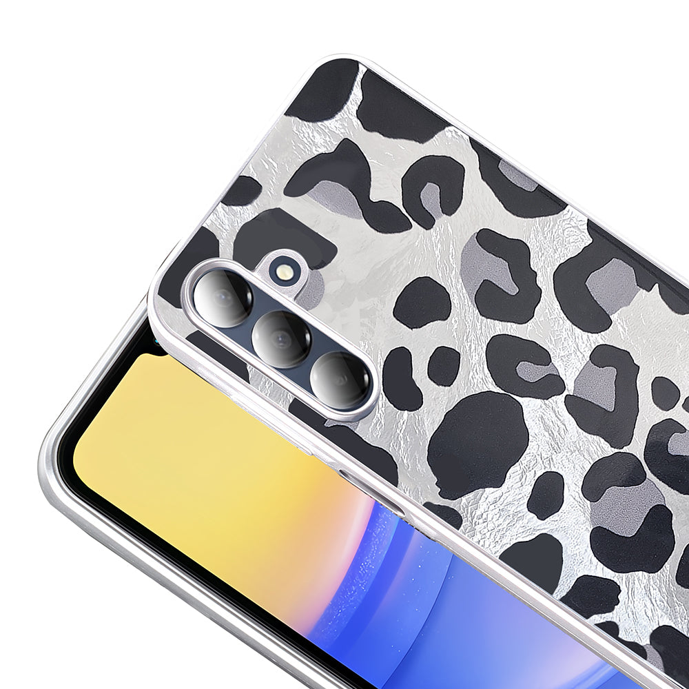 Galaxy A16 Kılıf Desenli Zore Mep Kapak Gold Leopar
