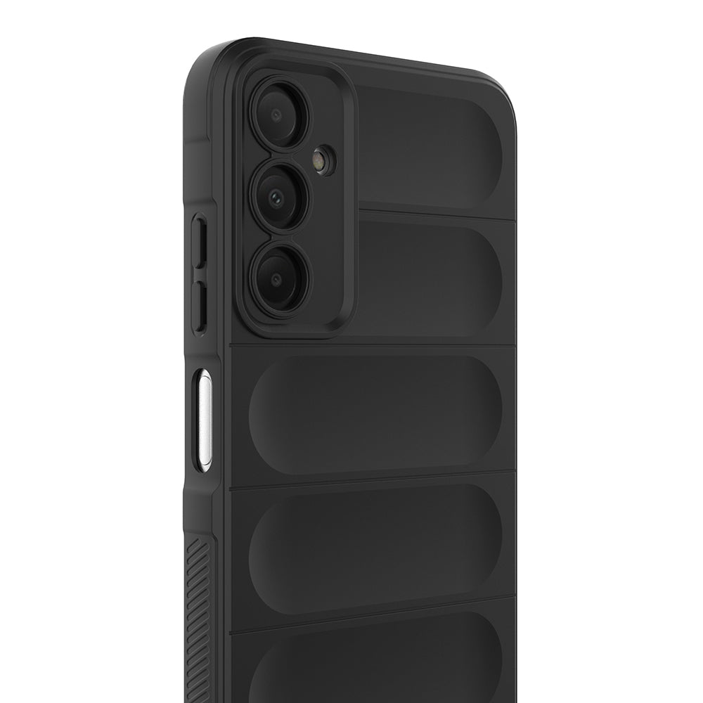 Galaxy A16 Kılıf Esnek TPU Oyuklu Arka Yüzey Tasarımlı Zore Etnik Silikon Kapak Koyu Yeşil