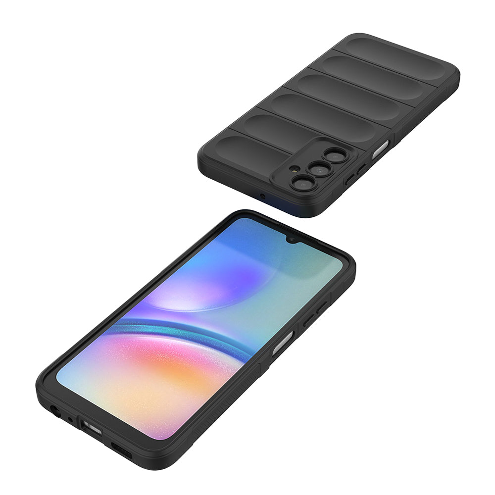 Galaxy A16 Kılıf Esnek TPU Oyuklu Arka Yüzey Tasarımlı Zore Etnik Silikon Kapak Koyu Yeşil