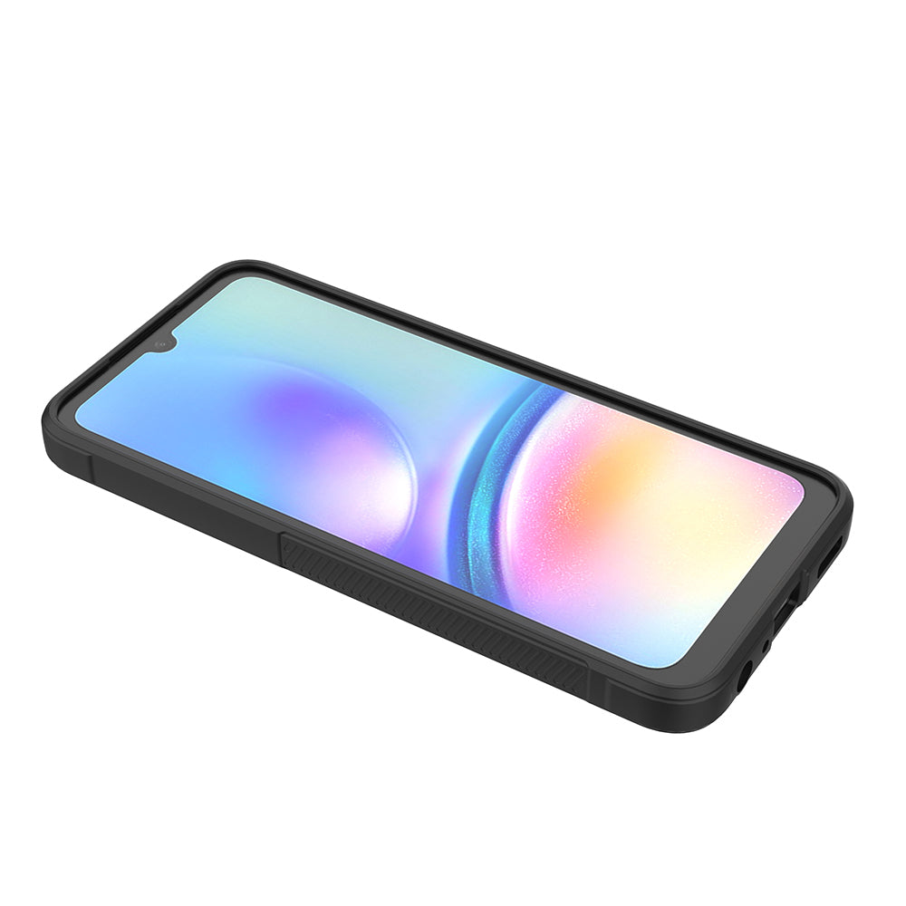 Galaxy A16 Kılıf Esnek TPU Oyuklu Arka Yüzey Tasarımlı Zore Etnik Silikon Kapak Siyah
