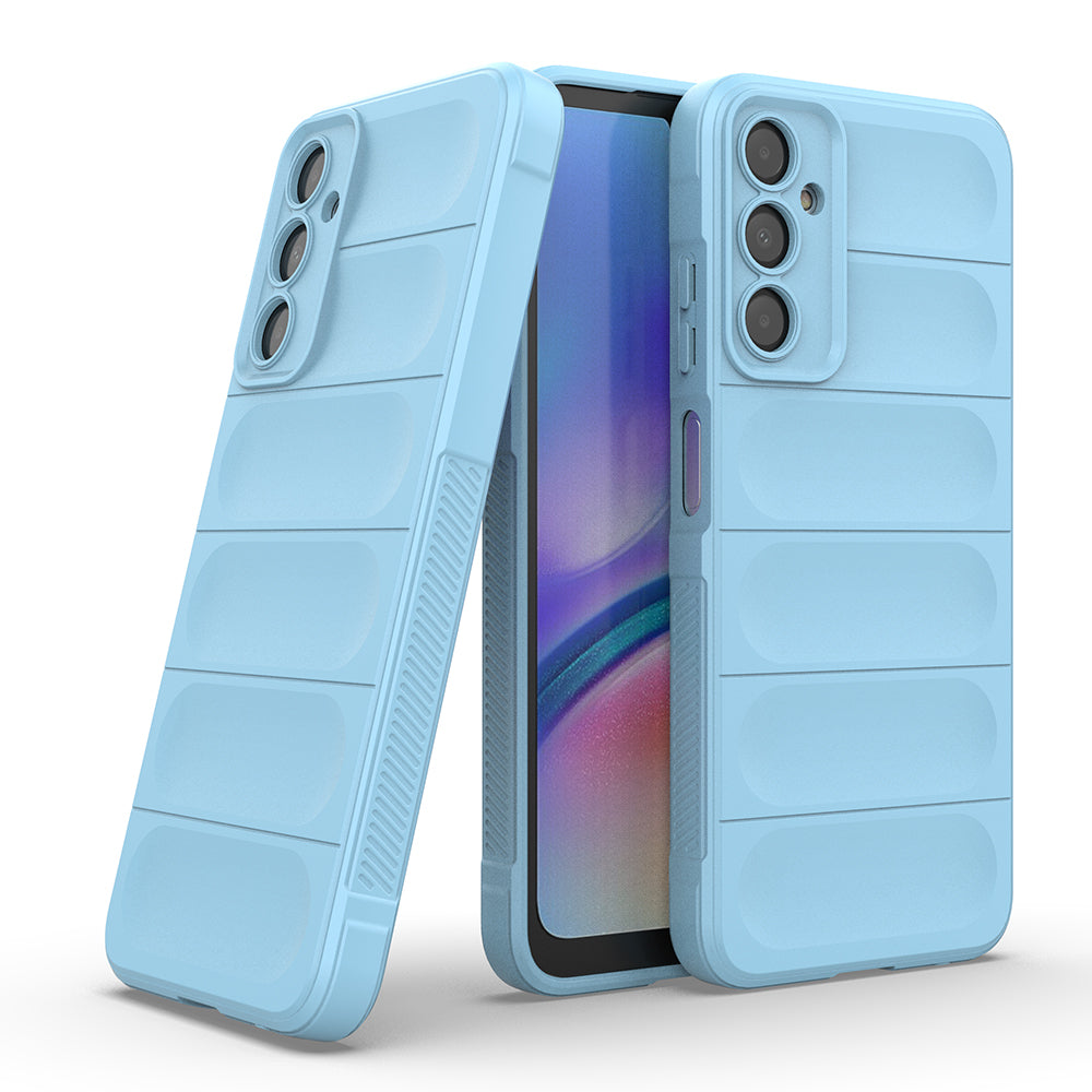Galaxy A16 Kılıf Esnek TPU Oyuklu Arka Yüzey Tasarımlı Zore Etnik Silikon Kapak Lacivert