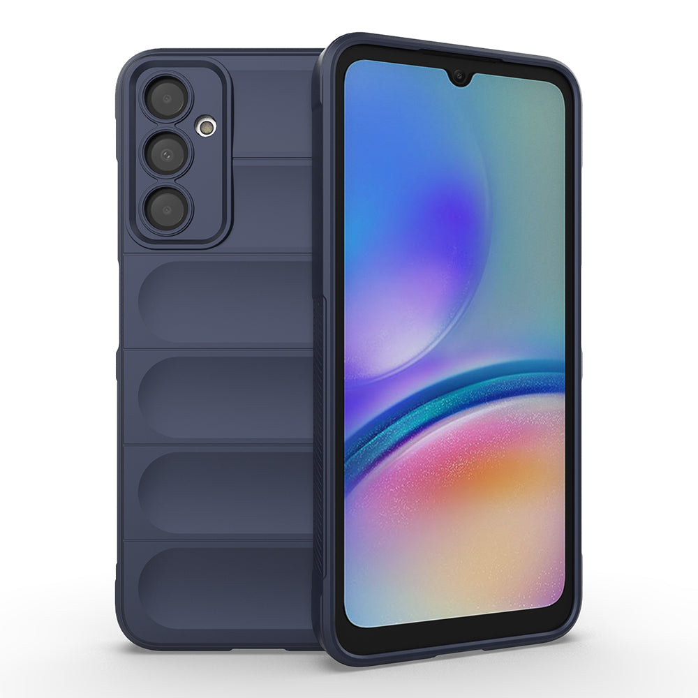 Galaxy A16 Kılıf Esnek TPU Oyuklu Arka Yüzey Tasarımlı Zore Etnik Silikon Kapak Lacivert