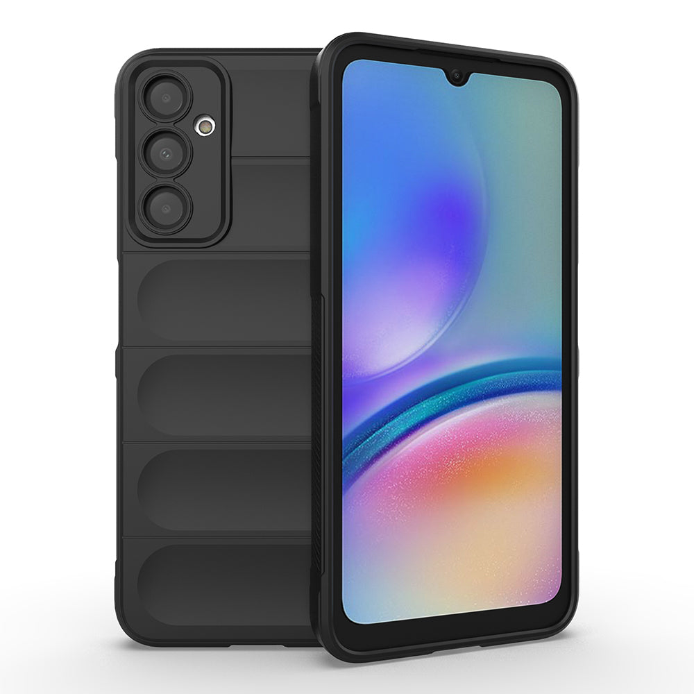 Galaxy A16 Kılıf Esnek TPU Oyuklu Arka Yüzey Tasarımlı Zore Etnik Silikon Kapak Siyah