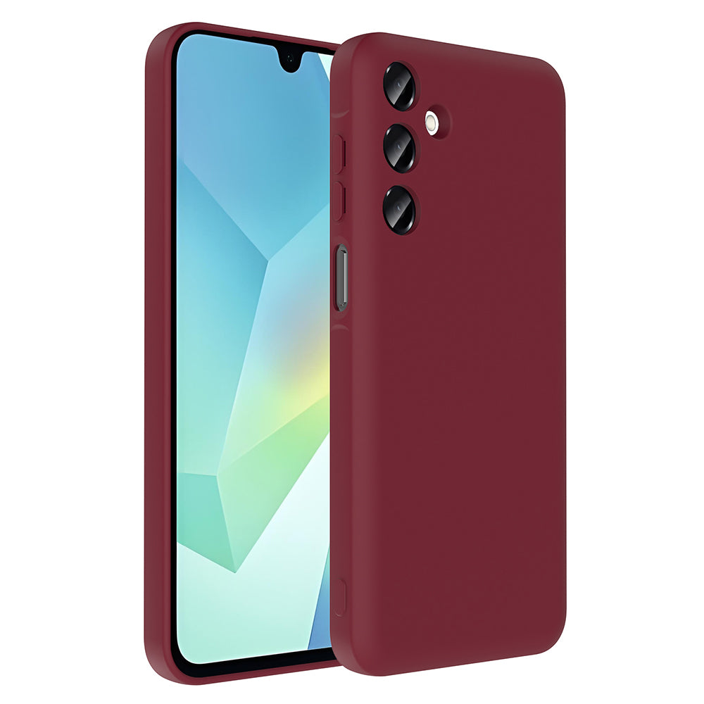 Galaxy A16 Kılıf Kamera Korumalı Kartlık Hazneli Zore Vitra Kapak Mürdüm