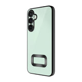 Galaxy A16 Kılıf Kamera Korumalı Logo Gösteren Zore Omega Kapak Derin Mor