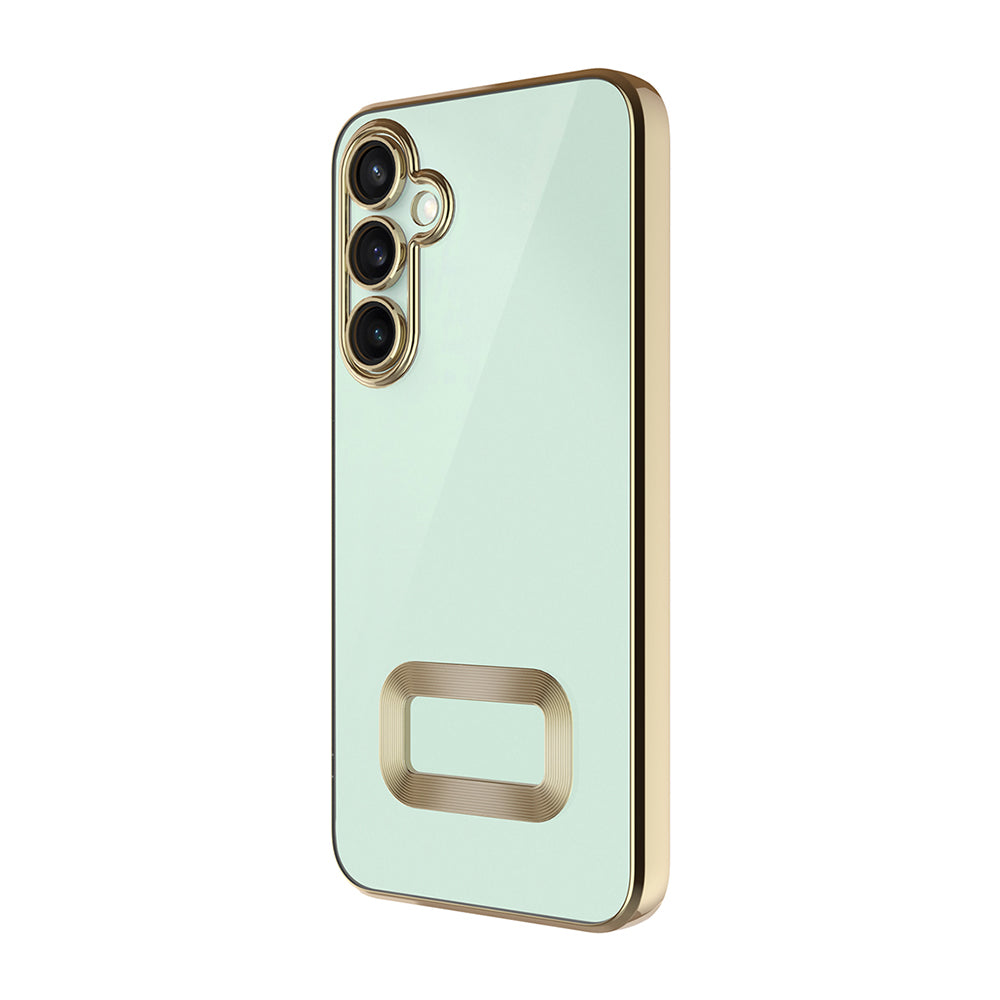 Galaxy A16 Kılıf Kamera Korumalı Logo Gösteren Zore Omega Kapak Siyah