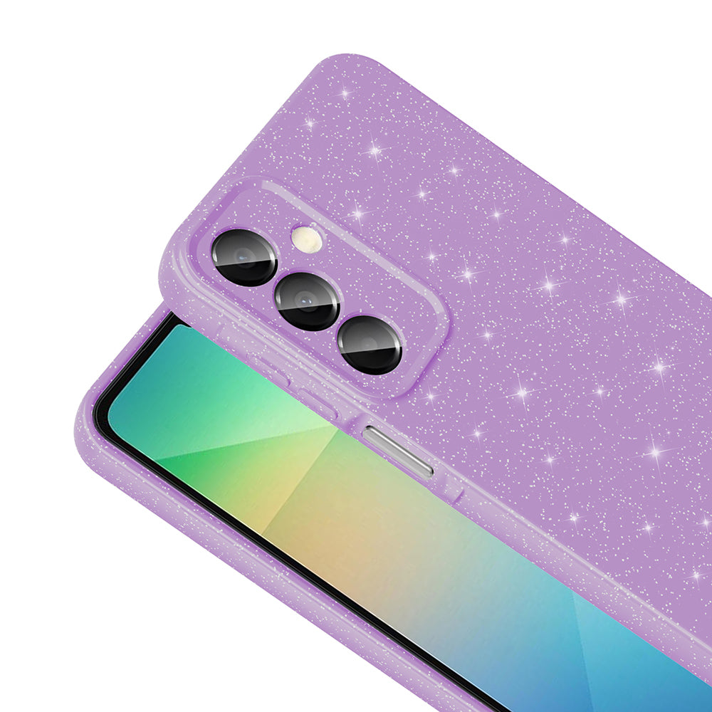 Galaxy A16 Kılıf Kamera Korumalı Simli Lüks Zore Koton Kapak Siyah