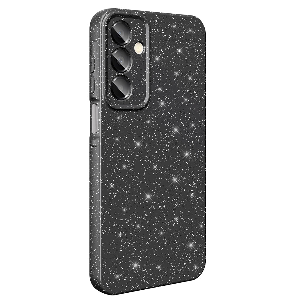Galaxy A16 Kılıf Kamera Korumalı Simli Lüks Zore Koton Kapak Gümüş