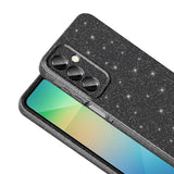 Galaxy A16 Kılıf Kamera Korumalı Simli Lüks Zore Koton Kapak Lila