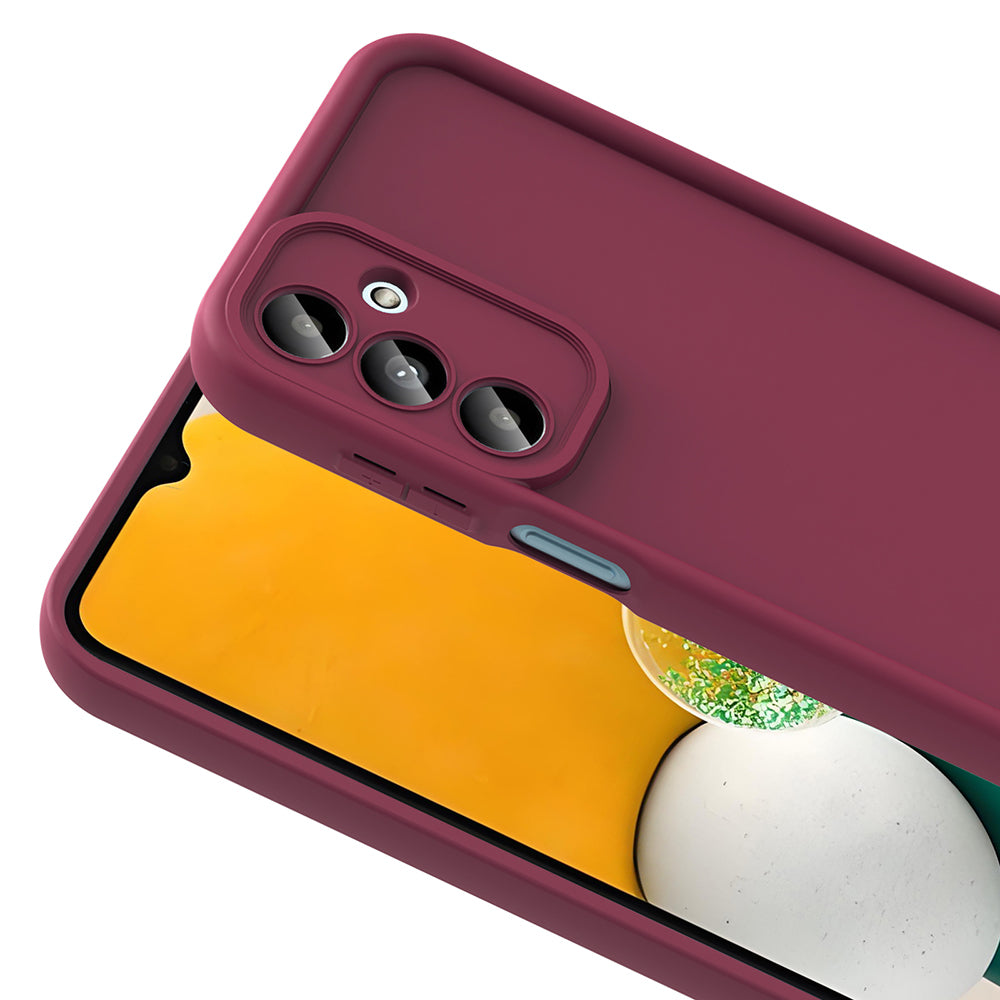 Galaxy A16 Kılıf Kamera Korumalı Zore Ananas Kapak Mürdüm