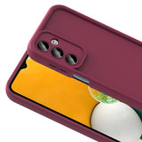 Galaxy A16 Kılıf Kamera Korumalı Zore Ananas Kapak Mürdüm