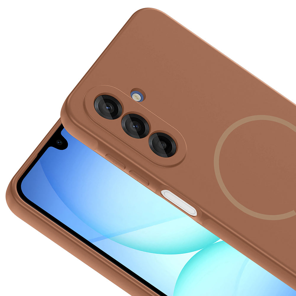 Galaxy A16 Kılıf M-safe Şarj Özellikli Meta Kapak Titanyum-Gri