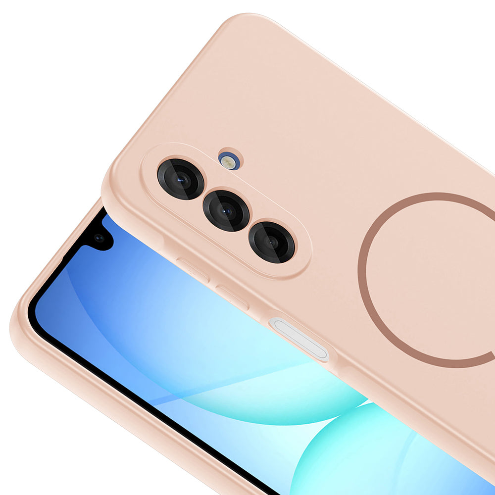 Galaxy A16 Kılıf M-safe Şarj Özellikli Meta Kapak Pembe