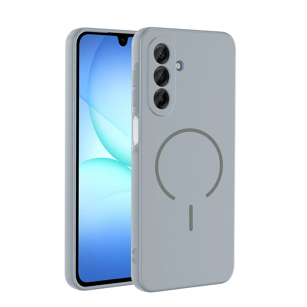Galaxy A16 Kılıf M-safe Şarj Özellikli Meta Kapak Titanyum-Gri