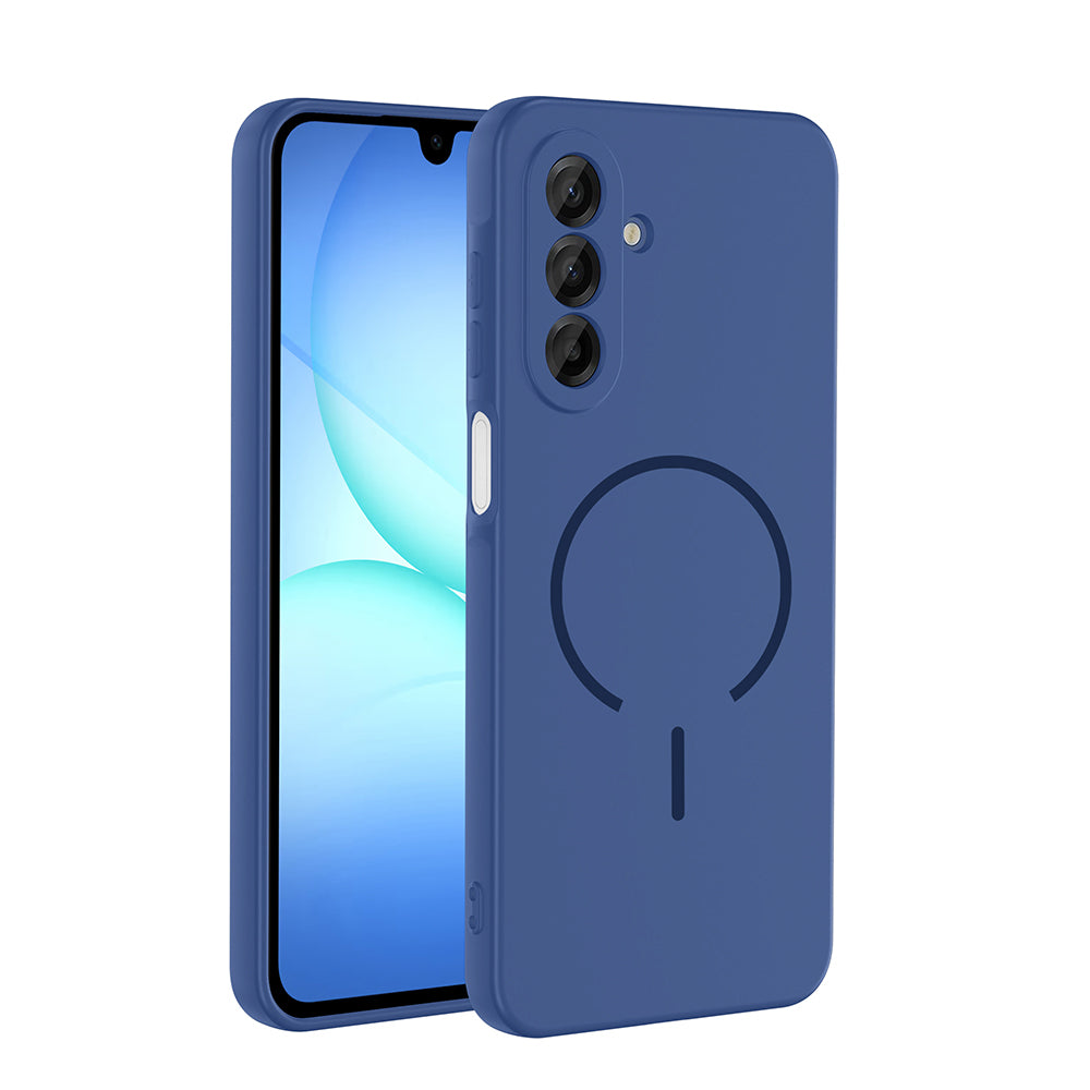 Galaxy A16 Kılıf M-safe Şarj Özellikli Meta Kapak Lacivert