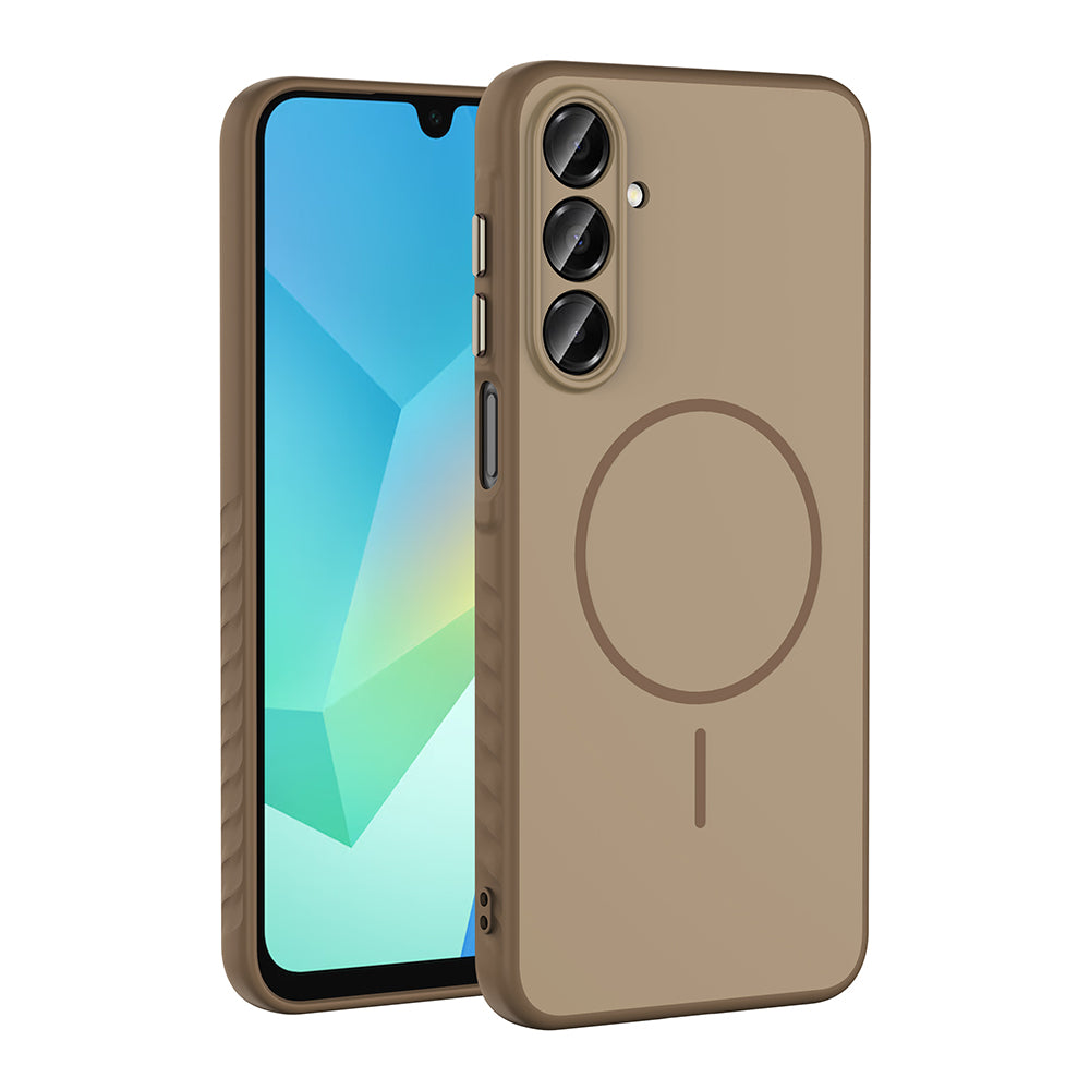 Galaxy A16 Kılıf M-safe Şarj Özellikli Zore Tea Kapak Gold