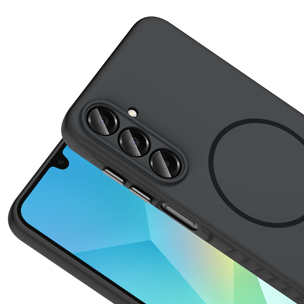 Galaxy A16 Kılıf M-safe Şarj Özellikli Zore Tea Kapak Gümüş