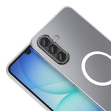 Galaxy A17 Kamera Korumalı M-Safe Şarj Özellikli Şeffaf Zore London Sert PC Kapak Şeffaf
