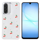 Galaxy A17 Kılıf Airbag Tasarımlı Simli Şeffaf Kutup Kapak Kiraz