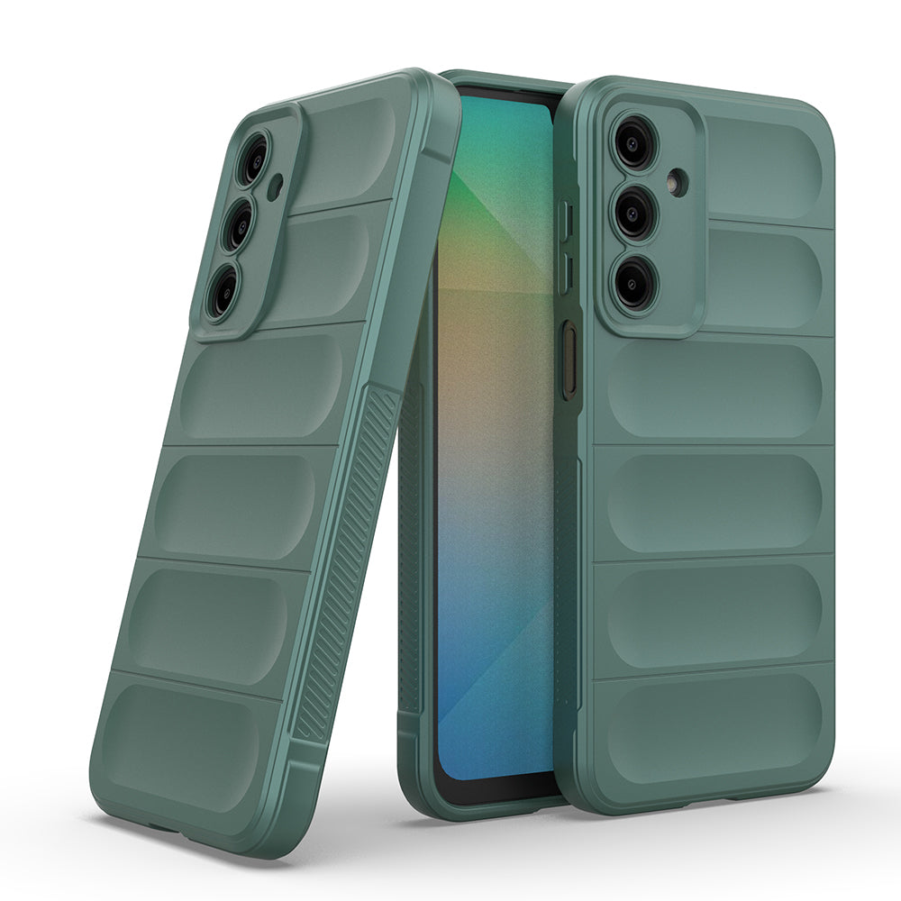Galaxy A17 Kılıf Esnek TPU Oyuklu Arka Yüzey Tasarımlı Zore Etnik Silikon Kapak Lacivert