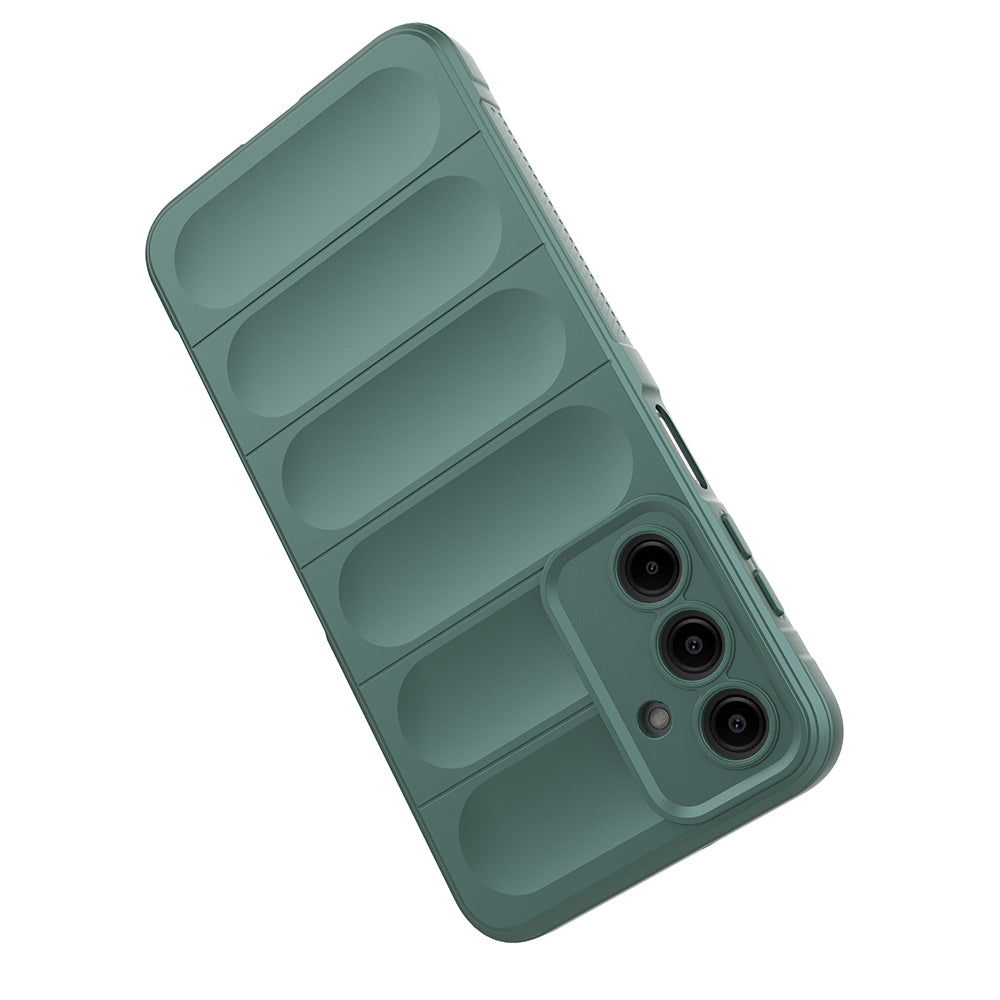 Galaxy A17 Kılıf Esnek TPU Oyuklu Arka Yüzey Tasarımlı Zore Etnik Silikon Kapak Siyah
