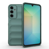Galaxy A17 Kılıf Esnek TPU Oyuklu Arka Yüzey Tasarımlı Zore Etnik Silikon Kapak Koyu Yeşil
