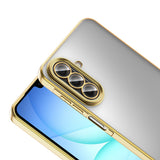 Galaxy A17 Kılıf Kamera Korumalı Logo Gösteren Zore Omega Kapak Gold