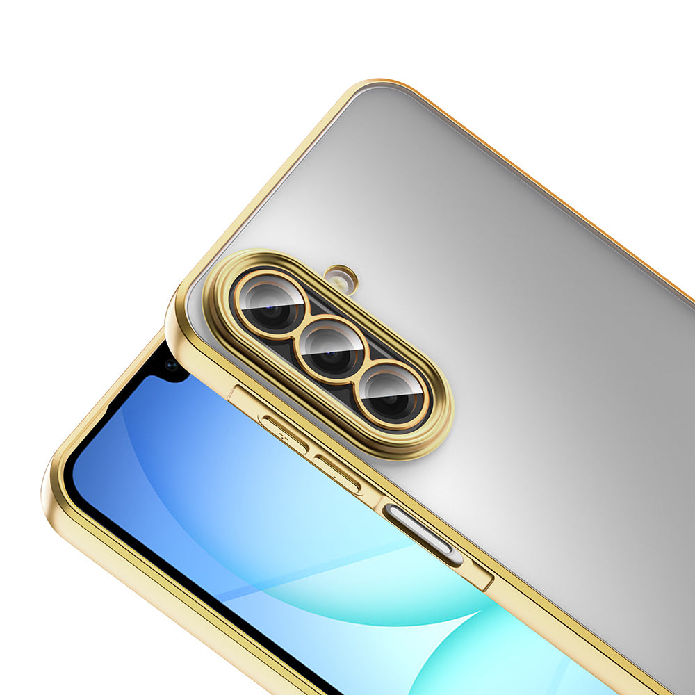 Galaxy A17 Kılıf Kamera Korumalı Logo Gösteren Zore Omega Kapak Siyah