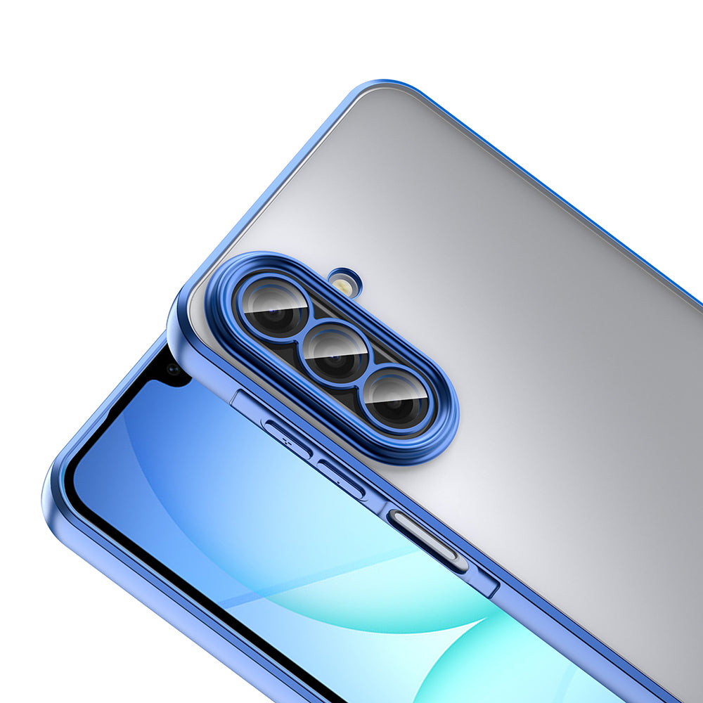 Galaxy A17 Kılıf Kamera Korumalı Logo Gösteren Zore Omega Kapak Lila