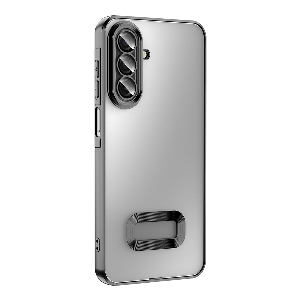 Galaxy A17 Kılıf Kamera Korumalı Logo Gösteren Zore Omega Kapak Mavi