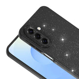 Galaxy A17 Kılıf Kamera Korumalı Simli Lüks Zore Koton Kapak Mor