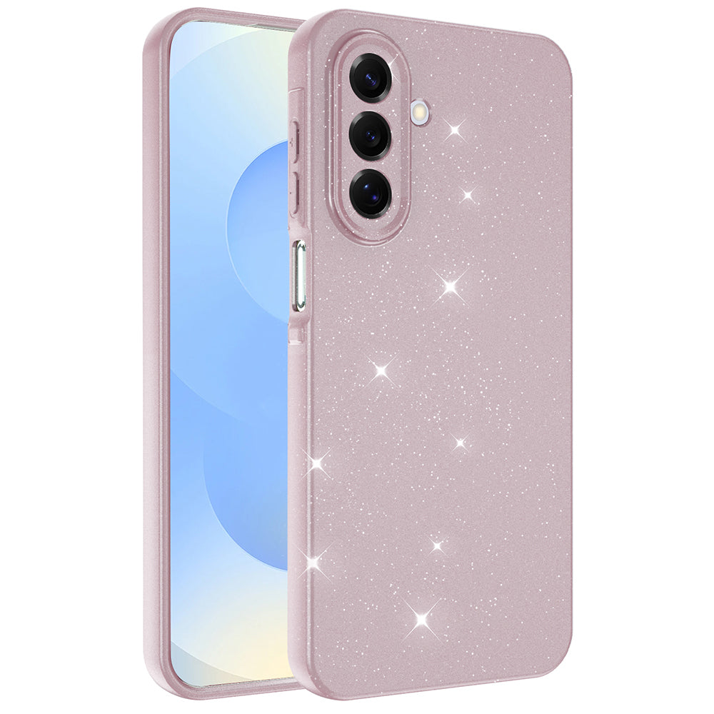 Galaxy A17 Kılıf Kamera Korumalı Simli Lüks Zore Koton Kapak Beyaz