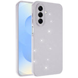 Galaxy A17 Kılıf Kamera Korumalı Simli Lüks Zore Koton Kapak Beyaz
