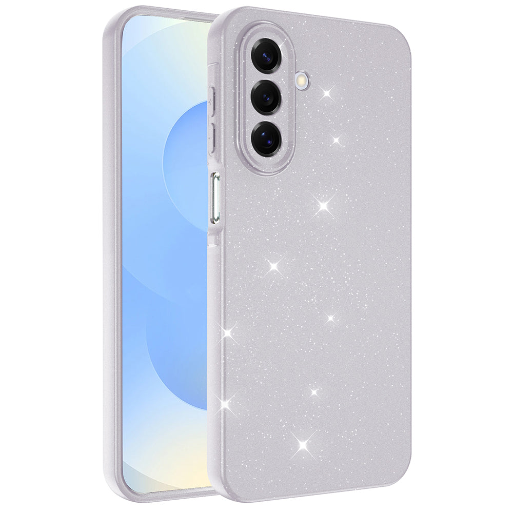 Galaxy A17 Kılıf Kamera Korumalı Simli Lüks Zore Koton Kapak Beyaz