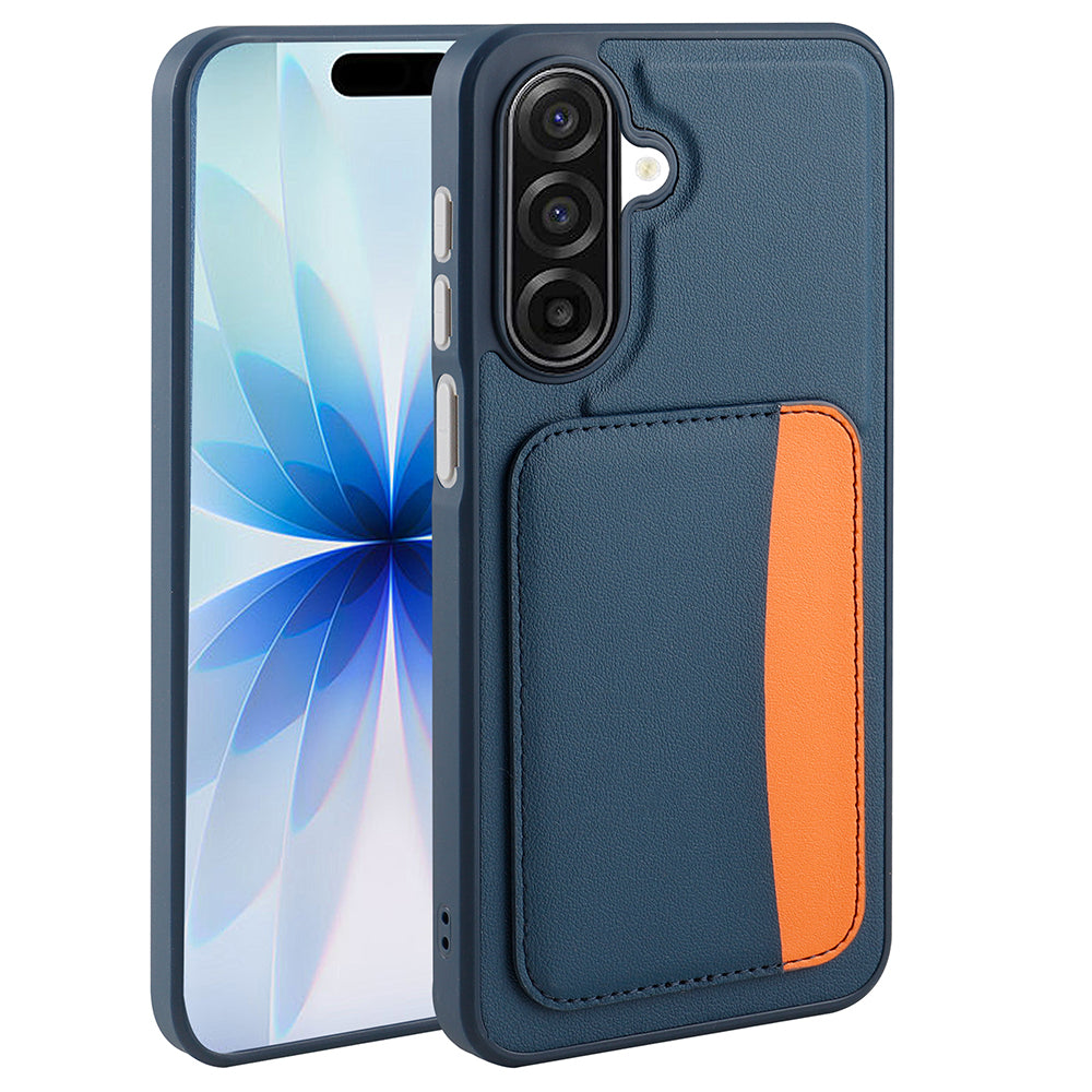 Galaxy A17 Kılıf Kartlıklı Zore X-Kart Silikon Kapak Lacivert