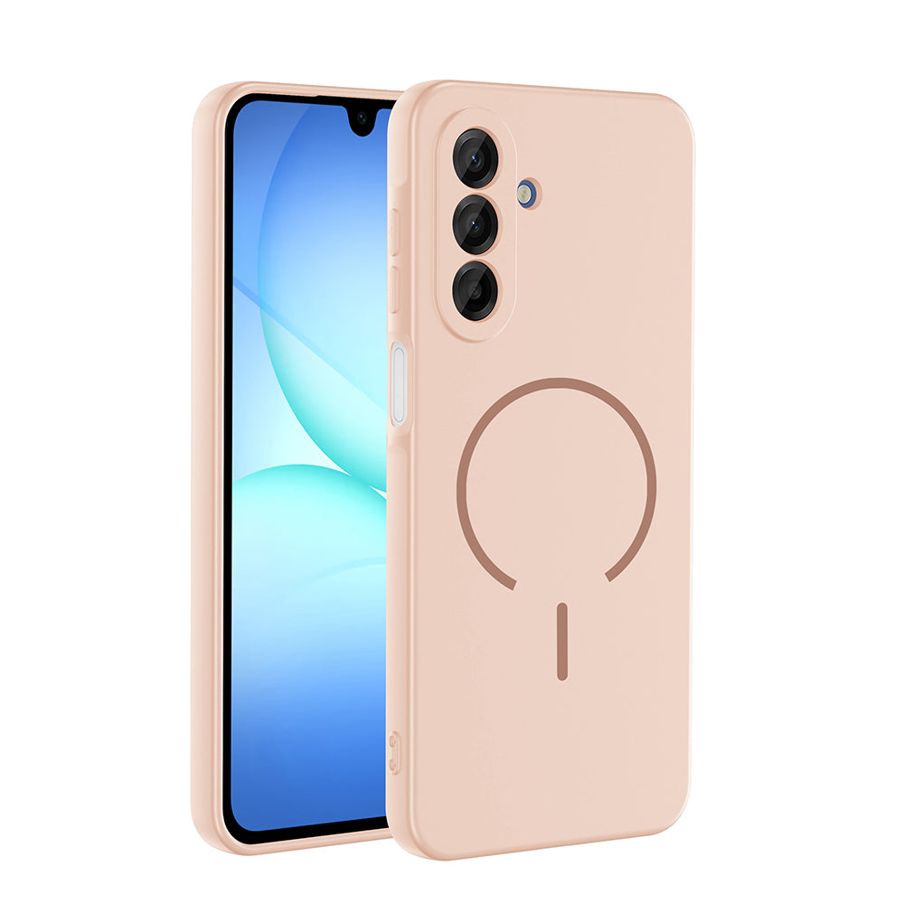 Galaxy A17 Kılıf M-safe Şarj Özellikli Zore Meta Kapak Rose Pembe
