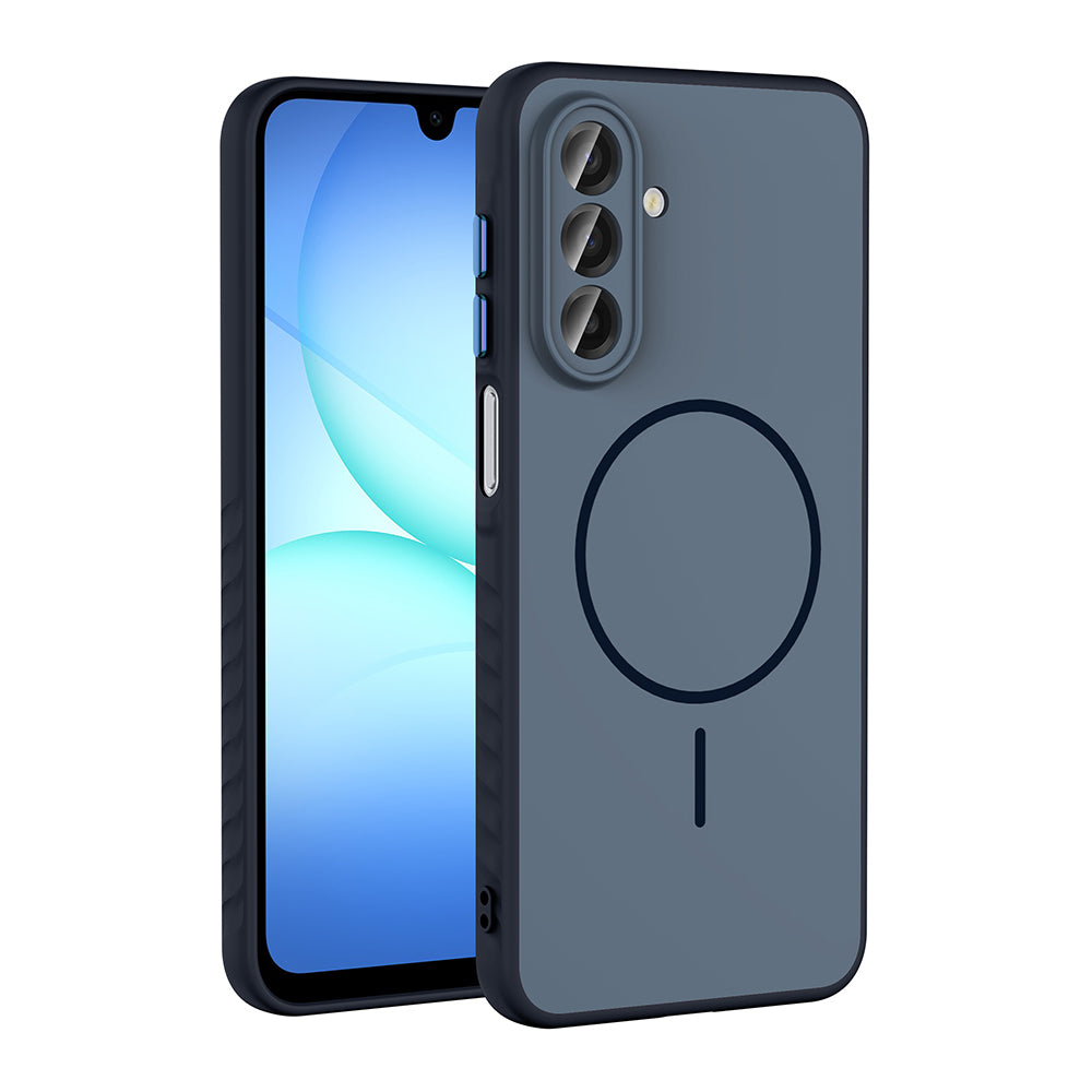 Galaxy A17 Kılıf M-safe Şarj Özellikli Zore Tea Kapak Lacivert