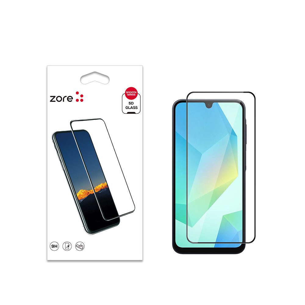 Galaxy A17 Kenarları Kırılmaya Dayanıklı Cam Ekran Koruyucu Siyah