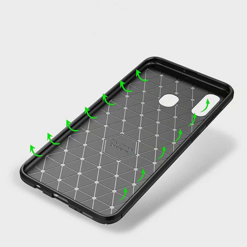 Galaxy A20 Kılıf Zore Negro Silikon Kapak Siyah