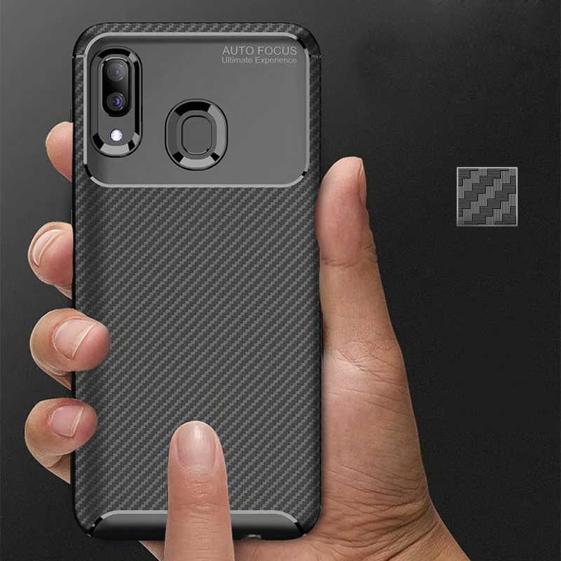Galaxy A20 Kılıf Zore Negro Silikon Kapak Siyah